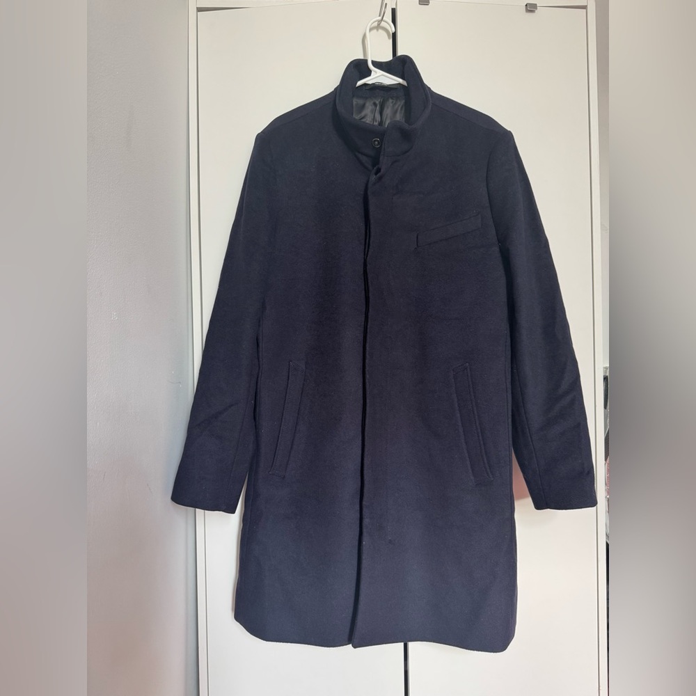Tiger Of Sweden Men’s Overcoat / Pea Coat (Navy)